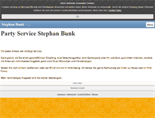 Tablet Screenshot of party-service-bunk.de